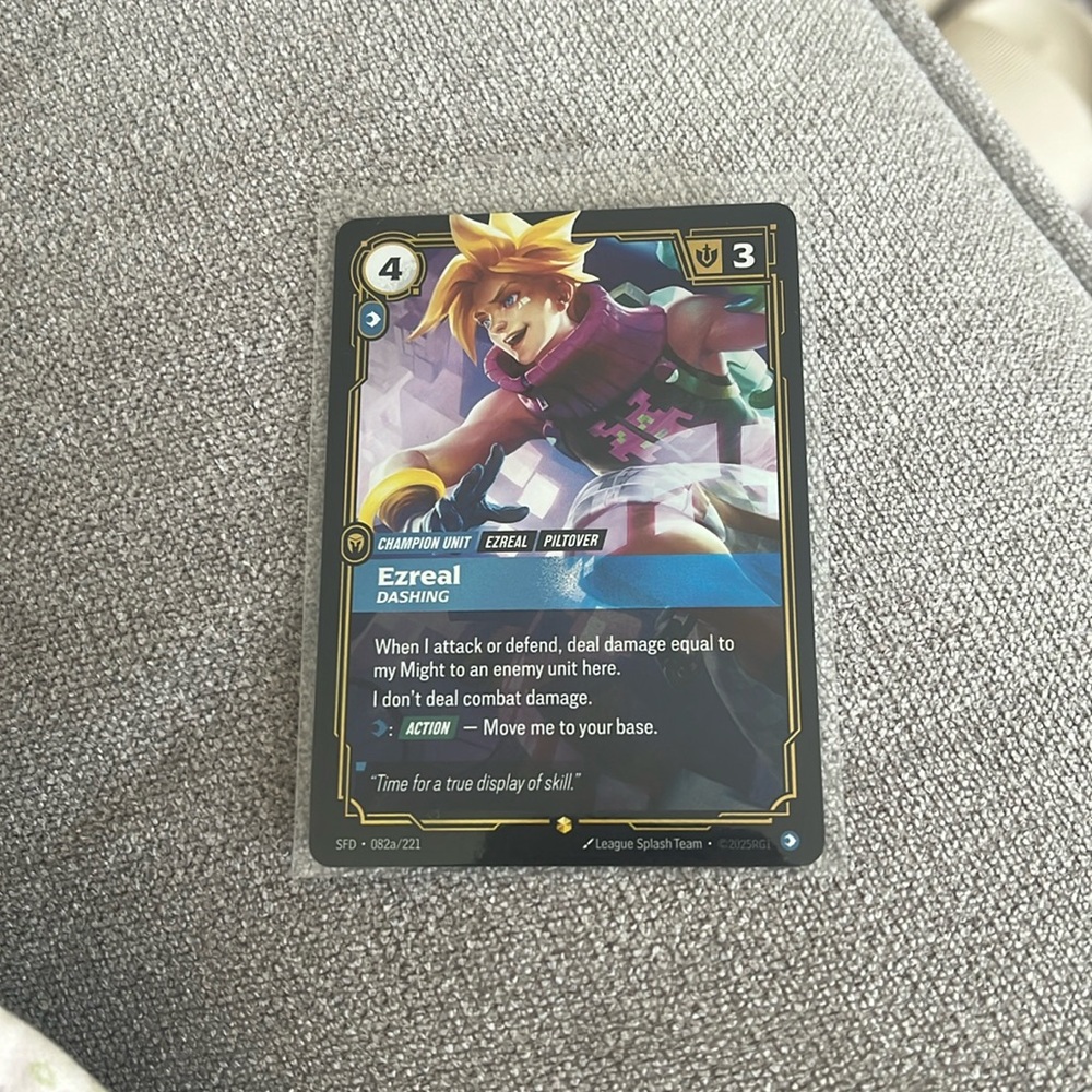 Ezreal Dashing (Alternate Art) - Spiritforged (SFD) Riftbound: League of Legends
